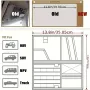 Visor Panel Storage Bag Tactical Visor Holder Truck Large Molle Visor Panel Vehicle Car Visor Storage Bag Multi-Function Storage Bag