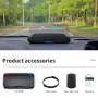C7 HUD 車用ヘッドアップディスプレイ GPS スピードメーター コンパス 走行距離 速度 時間 運転時間 日付 高度 コンパス数 速度超過アラーム 疲労運転 衛星リマインダー