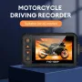 3.0\ Motorcycle Dash Cam 1080P HD Dual Lens Waterproof DVR Camera Front Rear Camera Video Motorcycle Driving Recorder with 32G Memory Card