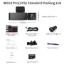 AZDOME M550 Pro Araba Kamerası 3 Kanal 4K 5.8Ghz WiFi Ön Kabin 1080P Arka DVR Kamera GPS Gece Görüşü Ücretsiz 64G TF Kart