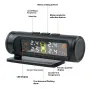High-Precision Wireless Tire Pressure Monitor System 360° Rotatable 433.92 MHz Hidden Tire Pressure Monitor Car Tire TPMS Display