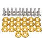 20pcs CNC Aluminum Bumper Fender Washer Bolt Engine Bay Dress Up Kit M6x15mm