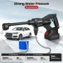 AUTSOME 6 In 1 Cordless Car High Pressure Car Washer Washing Cleaner Machine Water Spayer With Battery