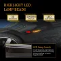 Pair Amber Flowing Water LED Turn Signal Side Marker Light for BMW 3 Series E36 E46 E90 E91 1 Series E81 E82 E87 E88