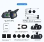 Coralme Q18 1000M Motorcycle Intercom Helmet bluetooth Headphones Music Sharing Headset