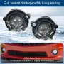 [USA Direct] Pair 12V 55W Car Fog Light Kit w/ Bulbs w/ Switch&Wiring Halogen Fog Lamp for Chevrolet Camaro 2014-2015