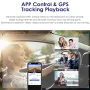 Azdome C9 PRO 1080P Dual Camera GPS Tracking WiFi 24 Hours Remote Monitoring Car DVR Dash Cam with 64G Memory Card