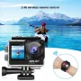 AUSEK 4K 60fps Action Camera with Dual Screen Sport Camera Anti-Shake Remote Control Video Wifi Oet Wide Angle DV Camera Sports Camera 30m Waterproof Ratingutdoor Cycling Helm