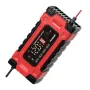 FOXSUR 12V 24V 10A Battery Charger with Intelligent Repair Screen Display for Cars and Motorcycles