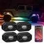 NOVSIGHT A500-RK-R3 4PCS LED RGB Off-road Chassis Lights IP68 Waterproof Rating APP Control Compatibility IOS Android