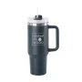 Hooked On Wood 1200ML 40oz Hot Cold Water Bottle Cup 304 Stainless Steel Travel Coffee Mug Water Bottle Insulated Ice Beverages Cup