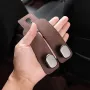 Multi-function Car Seat Back Double Hook Flip Fur Leather Mobile Phone Holder Metal Hook Premium Suede Rear Seat Hanging Dual Hook 20KG Large Load-Bearing Alloy Hook Hanger