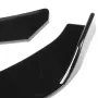 4PCS Black Front Lip Chin Bumper Spoilers Body Kits For Car Universal