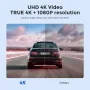 AZDOME PG19X 2CH 12 İnç Araba Aynası Dash Cam 4K 64G Kart HD WiFi GPS 2160P Döngü Kaydı Park İzleme Gece Görüşü