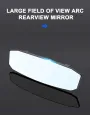 Car Interior Rearview Mirror Corner Convex Rearview Mirror Anti-Glare Car Interior Rearview Baby Child Seat Watch Visor Mirror