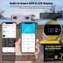 Gokwh 12V 200Ah BT + SOC Mini Car Bluetooth Energy Storage Box Battery Built-in Smart APP & LCD Energy IP65 Protection Level