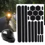 1 Set Reflective Stickers Invisible Helmet Stickers Helmet Reflective Tape Waterproof Suitable For Bicycle Motorcycle Helmets