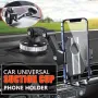 Supporto per telefono cellulare girevole a 360° per auto, antiurto, multifunzione, supporto per navigatore per auto, pannello strumenti, ventosa, parabrezza, console centrale per auto