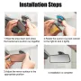 360° Rotating Car Rear View Mirror Interior Mirror Modified Large Field of View Wide Angle Rear view Mirror Car Interior Rear view High Definition Rear view Mirror