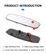 Car Interior Rearview Mirror Corner Convex Rearview Mirror Anti-Glare Car Interior Rearview Baby Child Seat Watch Visor Mirror