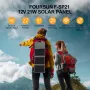 [EU/USA Direct] Foursun 12V 21W Portable Solar Panel with USB Type-C Fast Charging Charger Foldable for Hiking Camping Mobile Phones