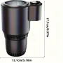 2 In 1 Car Cooling Heating Cup Smart Quick Hot Cold Cup Portable Car Cold Water Cup Holder Car Refrigerator Beverage Holder