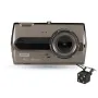 4 Inch 1080P Zinc Alloy Dash Cam IPS Color Screen Car DVR HD Night Vision Front Rear 2 Lens Reversing Image
