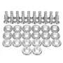20pcs CNC Aluminum Bumper Fender Washer Bolt Engine Bay Dress Up Kit M6x15mm
