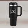 Hooked On Wood 1200ML 40oz Hot Cold Water Bottle Cup 304 Stainless Steel Travel Coffee Mug Water Bottle Insulated Ice Beverages Cup