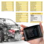 Display HUD Head-Up per auto, display LCD portatile OBD2 ad alta definizione, sistema di allarme con misuratore digitale intelligente, tachimetro, chilometraggio, temperatura dell'acqua, manometri turbo.