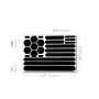 1 Set Reflective Stickers Invisible Helmet Stickers Helmet Reflective Tape Waterproof Suitable For Bicycle Motorcycle Helmets