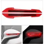 2pcs 3D Car Bumper Reflective Strips Car Rearview Mirror Stickers Safety Reflective Stickers Reflective Warning Stickers