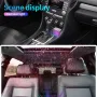 Carregador de carro 4 em 1 de 120 W com carregamento rápido, carregador USB retrátil com luz ambiente e 2 portas USB, adaptador tipo C, cabo de porta de carregador Apple