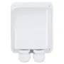 Double Roof Cable Entry Gland Box Solar Panel For RV Caravan Boat Van White