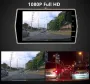 4 Inch 1080P Zinc Alloy Dash Cam IPS Color Screen Car DVR HD Night Vision Front Rear 2 Lens Reversing Image