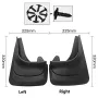 2PCS Universal off-road vehicle car soft rubber mud fender tiles front and rear tire fenders