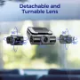 AZDOME M660 4CH 4 Lentes Tela IPS de 2,4 polegadas Gravador de direção WIFI GPS Câmera de painel com controle de voz inteligente Visão noturna