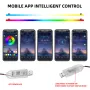 Lampada decorativa per interni con controllo APP, 2 in 1, luce LED Phantom per auto Symphony, 110 cm + 35 cm, presa USB.