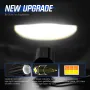 NOVSIGHT A500-WL11-1 2-inch 1500lm Motorcycle Headlight Dual Beam Modes Motorcycle Spotlight IP68 Waterproof