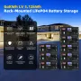 Gokwh 5120Wh Enerji Depolama Kutusu LiFePO4 16 ADET 100Ah Monte Edilmiş Akü RV ve Tekne için IP20 Dahili BMS
