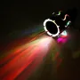 63mm Luminous Modified Car Exhaust Pipe Stainless Steel Exhaust Tail Tip Tail Throat With High Temperature Resistant with Colorful LED Lights