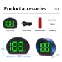 X3 Car HUD Display Clear HD Speedometer Beidou GPS Suitable for All Vehicles Universal Satellites Speedometer High-Definition Head-Up Display