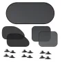 Car Window Sunshade Cover Sun UV Protection Auto Front Rear Black Window Curtain Side Glass Mesh Sunshades