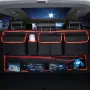 Auto kofferbak organizer Oxford stoffen rugleuning opbergtas Multifunctionele net ophangtas Autostoel rugleuning opbergtas organizer met 9 vakken Oxford waterdichte multi-pocket