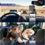 Azdome C9 PRO 1080P Dual Camera GPS Tracking WiFi 24 Hours Remote Monitoring Car DVR Dash Cam with 64G Memory Card