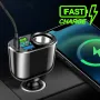 12V-24V Universal Car Charger Car Fast Charge Adapter Socket 66W USB Phone Charger 360° Rotation for iPhone Samsung Xiaomi