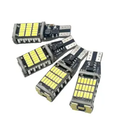 ৪-প্যাক সুপার ব্রাইট T15 4014 45-SMD LED কার রিভার্স লাইট কনস্ট্যান্ট কারেন্ট ডিকোডিং টার্নিং টেইল ফগ ল্যাম্প অটোমেটিক বাল্ব হোয়াইট