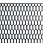 Universal Black Honeycomb Hexagon Mesh Grille Fog Custom Air Vent 47\x16\ ABS Grill