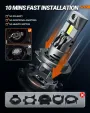 SEALIGHT S2-H7 LED Car Front Headlight 28000LM Headlamps Hi Low Beam 6500K LED Headlights