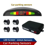12V 22mm 4 Sensors Car Parking Sensors Parking Kit LED Display Backlight Reverse Backup Radar Monitoring System